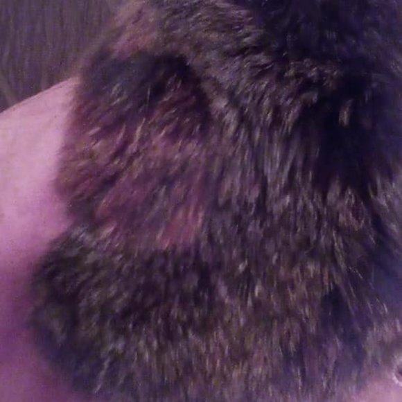 Goat Suede Dusty Lavender W/fox collar - Picture 4 of 5